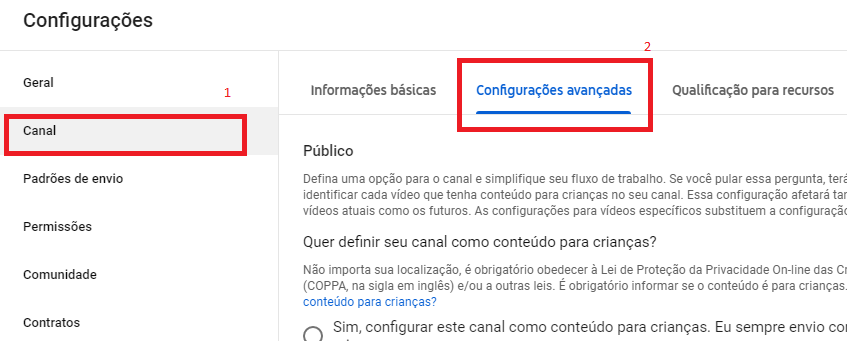  Canal do Youtube no Google Ads