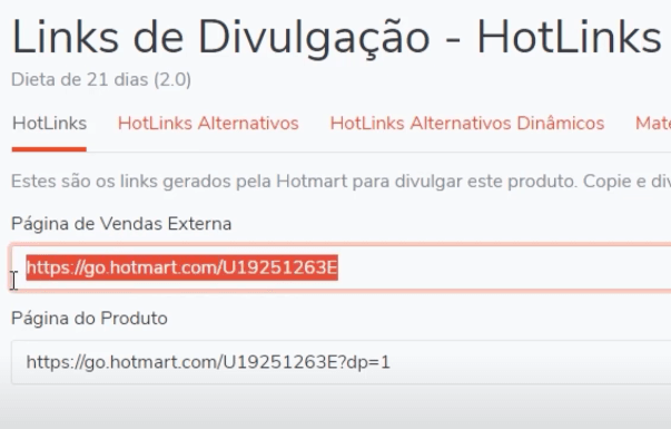 link de afiliado da hotmart