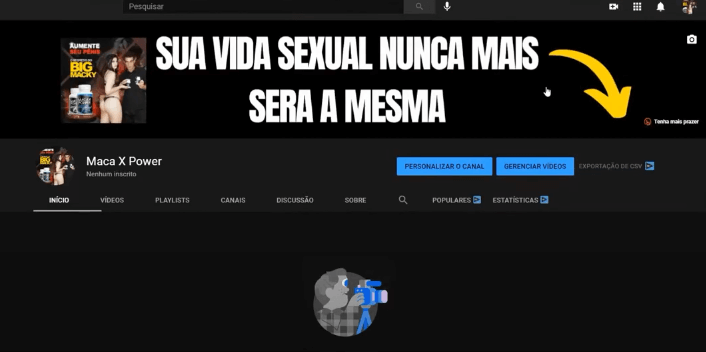 Canal no Youtube Nicho Black