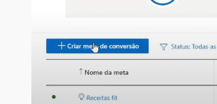 criar meta de conversão no bing