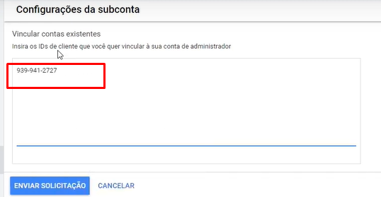 Conta de Administrador no Google Ads