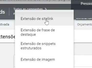 Sitelinks no Google Ads