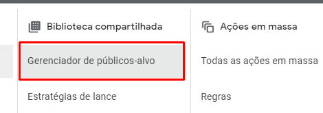 Públicos Alvo no Google Ads