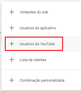 lista personalizada publicos alvo google ads