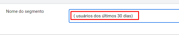 nome do seguimento google ads