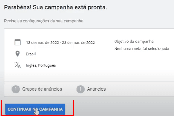 campanha de vídeo google ads