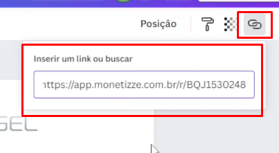 inserir link no canva0