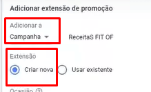 Extensão de Promoção